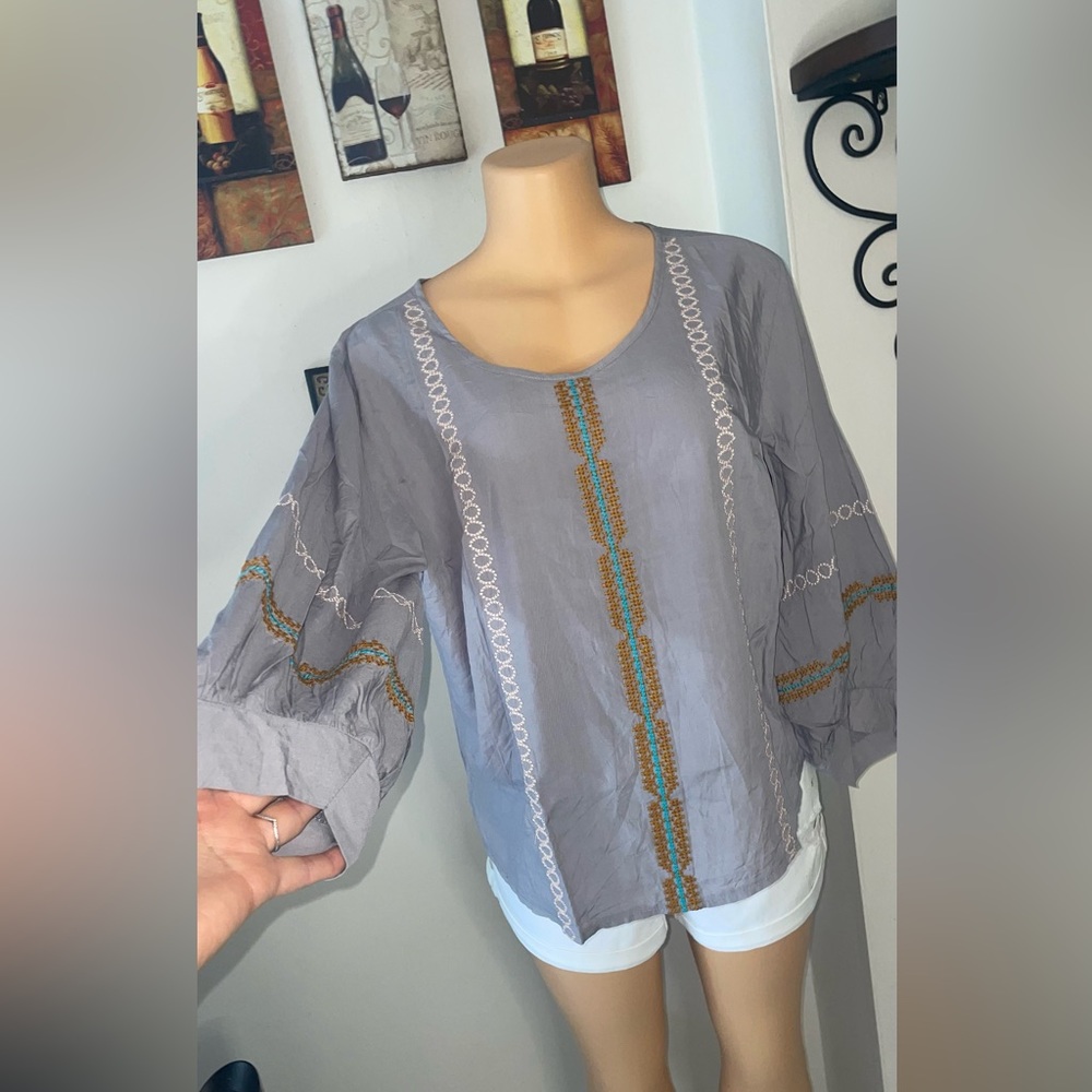 NWT TRIBAL BLOUSE SIZE L